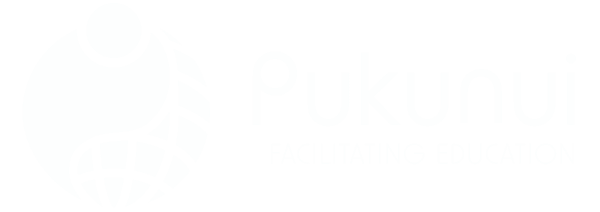 Logo featuring the name Pukunui designed for an educational platform
